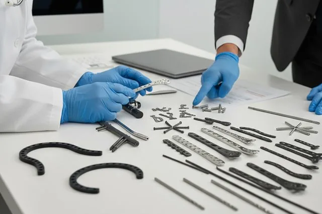 Instrument ou implant médical en inox 316L ou titane usiné avec traçabilité